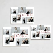 "Peace" - Holiday Cards in Mulled Wine by Erin German - Formats Available
