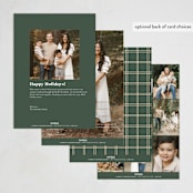 "Styled Arch" - Holiday Cards in Cookie Dough by Mansi Verma - Back of Card Options