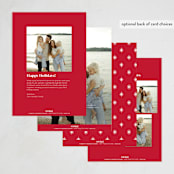 "1a" - Holiday Cards in Cardinal by Melanie Kosuge - Back of Card Options
