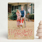 "Merry Christmas to All Lettering" - Holiday Cards in Festive by Erin German - Front