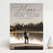 "Soft Mix" - Holiday Cards in Coal by Everett Paper Goods - Front