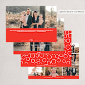 "No Matter What" - Holiday Cards in Crimson by J. Dario Design Co. - Back of Card Options