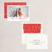 "No Matter What" - Holiday Cards in Crimson by J. Dario Design Co. - Assembled