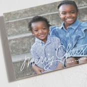 "Scripty Merry Christmas" - Holiday Cards in Silver Bells by Kristen Magee - Detail