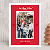 "Effortless Charm" - Holiday Cards in Raspberry by Tatiana Nogueiras - Front