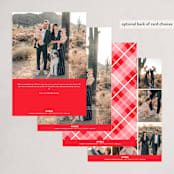 "Effortless Charm" - Holiday Cards in Raspberry by Tatiana Nogueiras - Back of Card Options