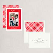"Effortless Charm" - Holiday Cards in Raspberry by Tatiana Nogueiras - Assembled