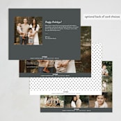"Love and Wonder" - Holiday Cards in Snowflake by Jessica Williams - Back of Card Options