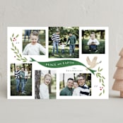 "Let there be peace" - Holiday Cards in Balsam Fir by Corinne Malesic - Front