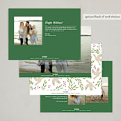 "Let there be peace" - Holiday Cards in Balsam Fir by Corinne Malesic - Back of Card