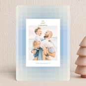 "Gradient Greetings" - Holiday Cards in Frost by Baumbirdy - Front