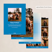 "Gradient Greetings" - Holiday Cards in Frost by Baumbirdy - Back of Card Options