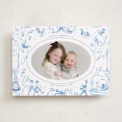 "12 Days of Christmas Toile" - Holiday Cards in Ice by Teju Reval - Front