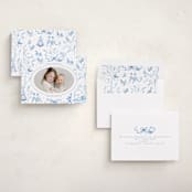 "12 Days of Christmas Toile" - Holiday Cards in Ice by Teju Reval - Assembled