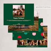 "Sentiment tree" - Holiday Cards in Evergreen by Creo Study - Back of Card Options
