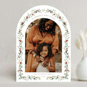 "Petite Botanicals" - Holiday Cards in Pine by Susan Moyal - Front