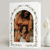 "Petite Botanicals" - Holiday Cards in Pine by Susan Moyal - Folded Card