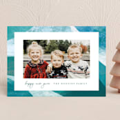 "Peppermint Swirl" - Holiday Cards in Royal Icing by Brooke Chandler - Front