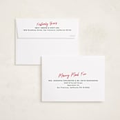 "Modern Quilt" - Holiday Cards in Poinsettia by Owl and Toad - FREE Recipient Addressing