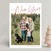 "Merry Minimalist" - Holiday Cards in Cherry by Kerry Doyle - Front