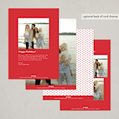 "Merry Minimalist" - Holiday Cards in Cherry by Kerry Doyle - Back of Card Options