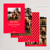 "Very Merry" - Holiday Cards in Snow by Brandy Folse - Back of Card Options