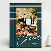 "Coziest plaid" - Holiday Cards in Forest by Lea Delaveris - Front