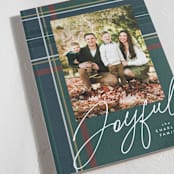 "Coziest plaid" - Holiday Cards in Forest by Lea Delaveris - Detail