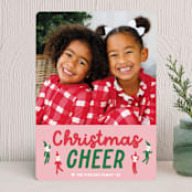 "Dancing Elves" - Holiday Cards in Gumdrop by Jessie Steury - Front