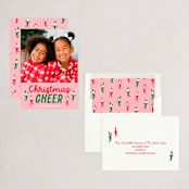 "Dancing Elves" - Holiday Cards in Gumdrop by Jessie Steury - Assembled