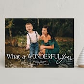 "Wonderful Life Stack" - Holiday Cards in Snow by Jackie Crawford - Front