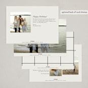 "Wonderful Life Stack" - Holiday Cards in Snow by Jackie Crawford - Back of Card Options
