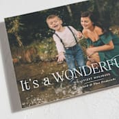 "Wonderful Life Stack" - Holiday Cards in Snow by Jackie Crawford - Detail