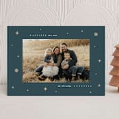 "Midnight Clear" - Holiday Cards in Midnight by Lauren Chism - Front