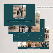"Midnight Clear" - Holiday Cards in Midnight by Lauren Chism - Back of Card Options