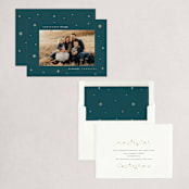"Midnight Clear" - Holiday Cards in Midnight by Lauren Chism - Assembled