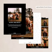 "Tiramisu" - Holiday Cards in Noir by chocomocacino - Back of Card Options