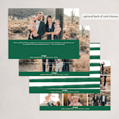 "Festive Holiday Foliage" - Holiday Cards in Navy by Brooke Chandler - Back of Card Options