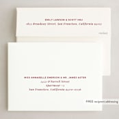 "Merrier Days Ahead" - Holiday Cards in Cherry by Playground Prints - FREE Recipient Addressing