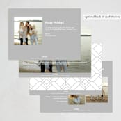 "Elegantly" - Holiday Cards in Snow by Everett Paper Goods - Back of Card Options