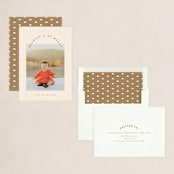 "Around" - Holiday Cards in Wheat by Carolyn MacLaren - Assembled