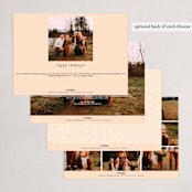 "Branching Out" - Holiday Cards in Vanilla by Olivia Raufman - Back of Card Options