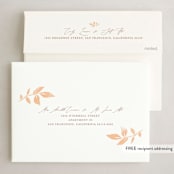 "Branching Out" - Holiday Cards in Vanilla by Olivia Raufman - FREE Recipient Addressing