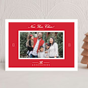 "Effortless Charm" - Holiday Cards in Raspberry by Tatiana Nogueiras - Front
