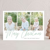 "hand-written holiday message" - Holiday Cards in Pine by Alexandra Dzh - Front