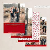 "Long Expected Jesus" - Holiday Cards in Cardinal by Alethea and Ruth - Back of Card Options
