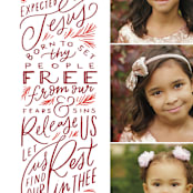 "Long Expected Jesus" - Holiday Cards in Cardinal by Alethea and Ruth - Detail