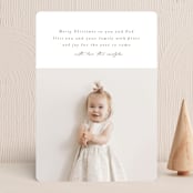"Simplest" - Holiday Cards in Coffee by Phrosné Barwood - Front