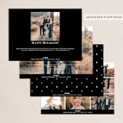 "O come, adore Him" - Holiday Cards in Coal by Ana de Sousa - Back of Card Options