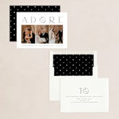 "O come, adore Him" - Holiday Cards in Coal by Ana de Sousa - Assembled